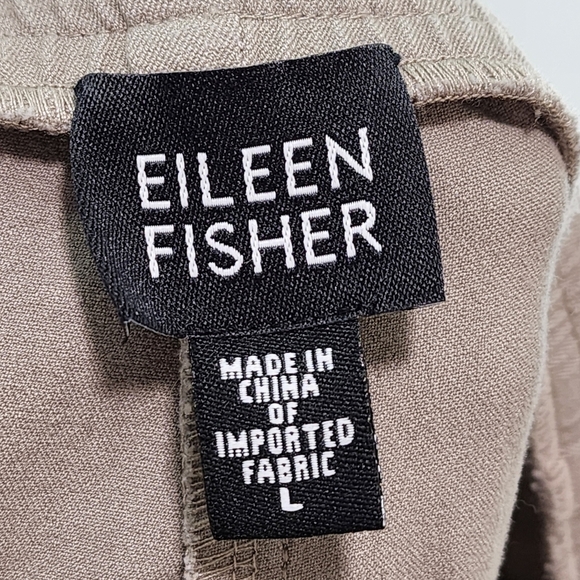 Eileen Fisher Women's Cotton Stretch Straight Leg Capri Pants -L - Picture 3 of 5